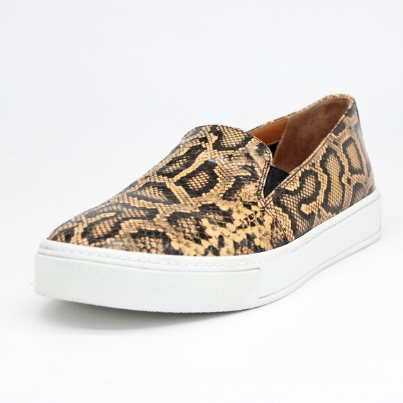 Aquatalia ‘Onida’ Snake Print Leather Slip-On Sneakers - Picture 2 of 10